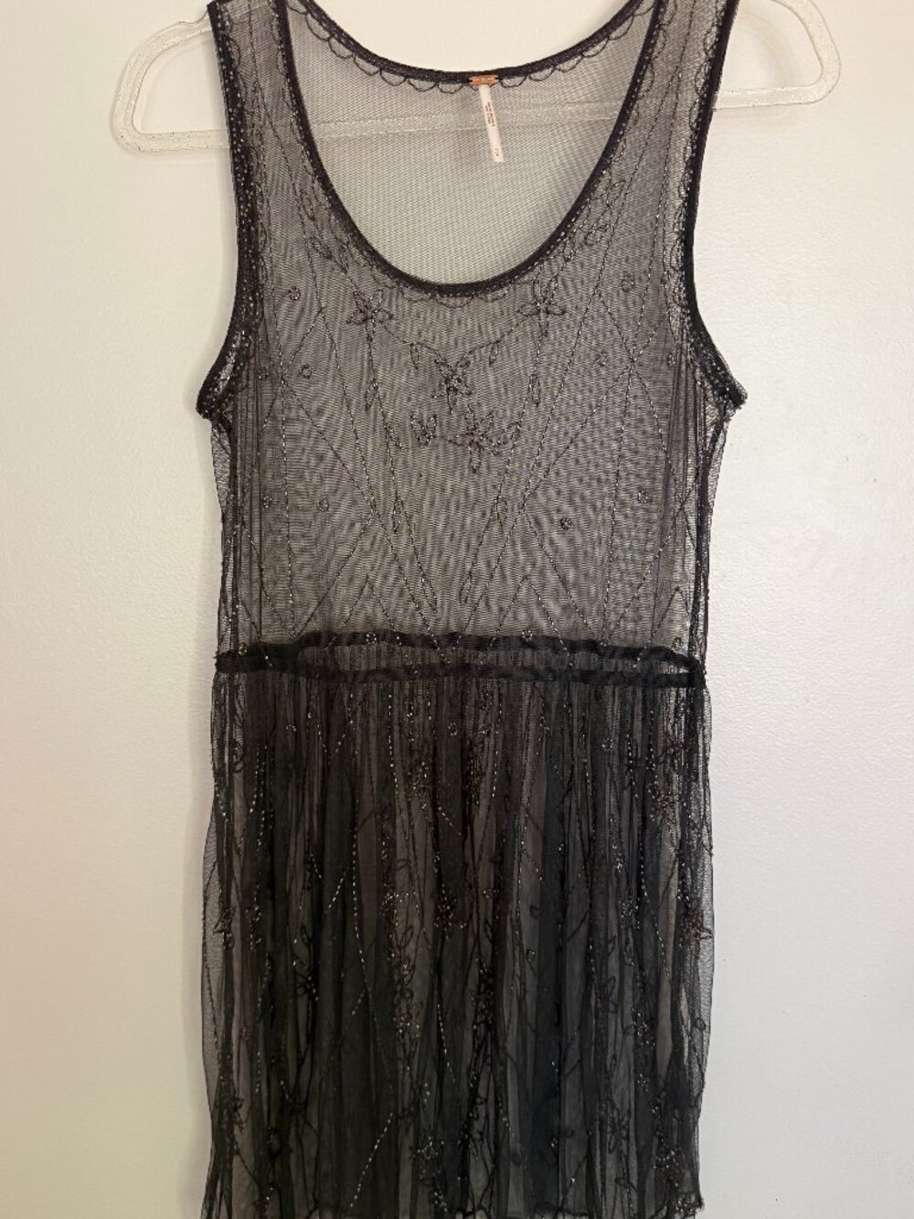 Freepeople Beaded Vintage See Through Dress